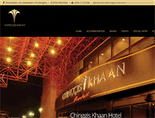 Tablet Screenshot of chinggis-hotel.com